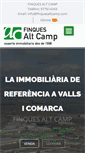 Mobile Screenshot of finquesaltcamp.com