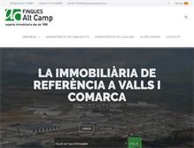 Tablet Screenshot of finquesaltcamp.com